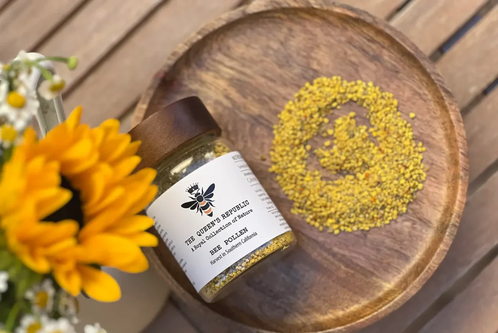 The Queen's Royal Bee Pollen - Raw & Pure from Southern California (50g Jar)